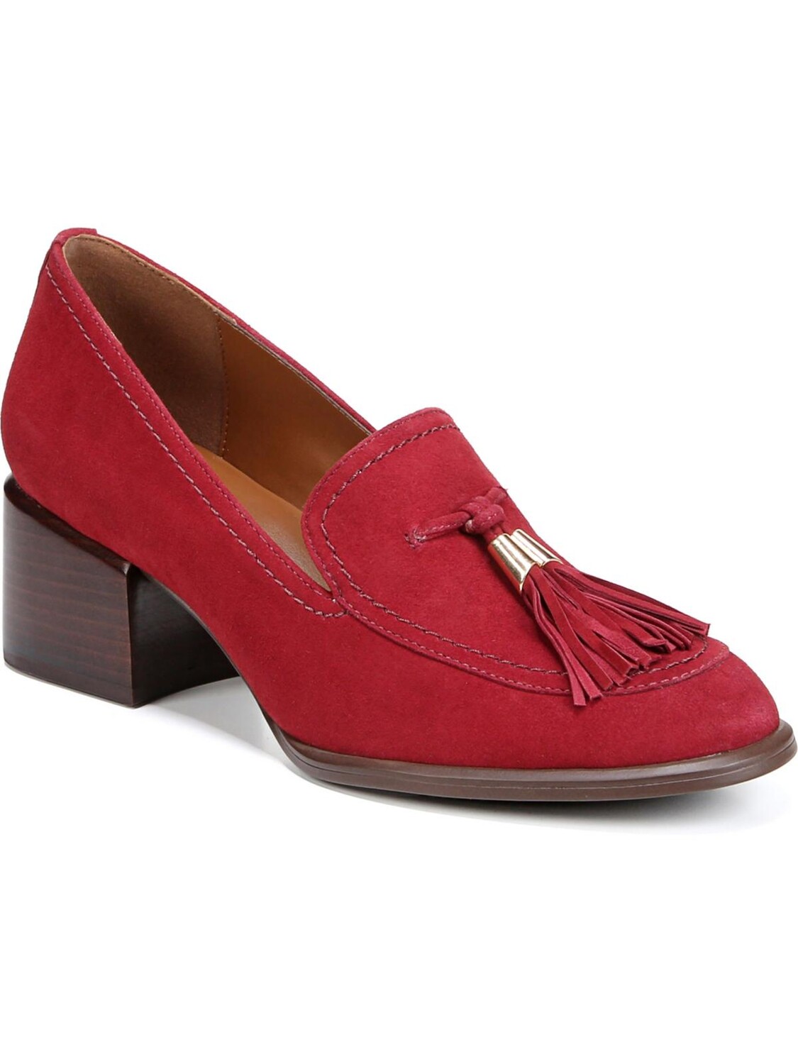 

Женские замшевые лоферы без шнуровки Trixie на каблуке Naturalizer, цвет Ruby Suede