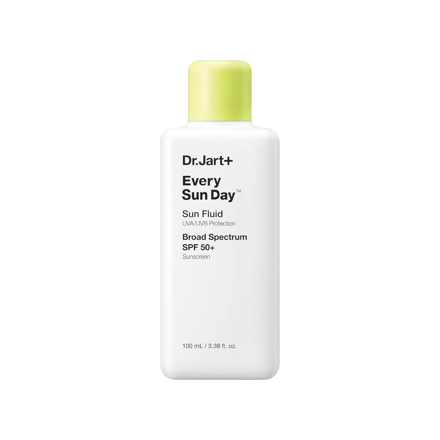 Солнцезащитный крем Dr.Jart+ Every Sun Day Sun Fluid корейского производства, SPF 50+ для лица | Корейский уход за кожей, 100 мл, White