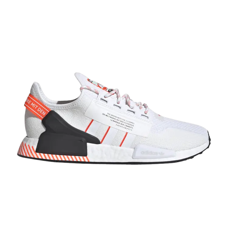 

Кроссовки adidas NMD_R1 V2 'White Solar Red', белый