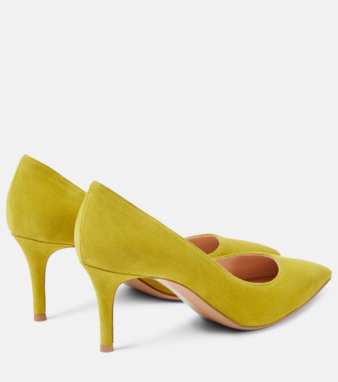 Замшевые туфли gianvito 70 Gianvito Rossi, зеленый — фото 3