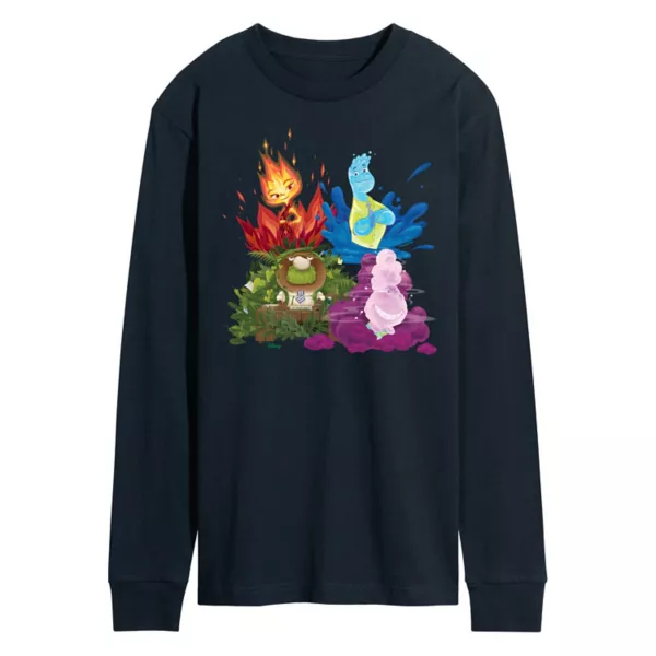 

Мужская толстовка Elemental с длинным рукавом Disney, синий