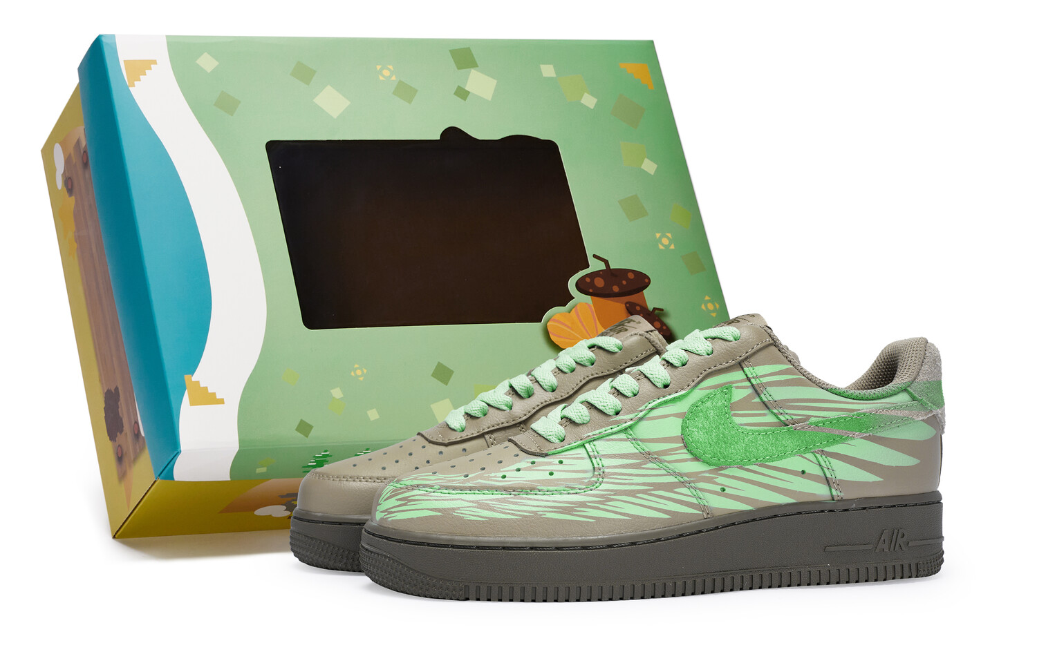 

Кроссовки Air Force 1 для скейтборда, унисекс, низкие, зеленый Nike