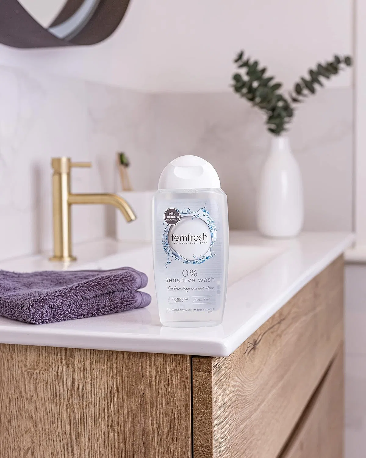 Гель для интимной гигиены Femfresh 0% Sensitive, без отдушек, 6 x 250 мл Femfresh — фото 3