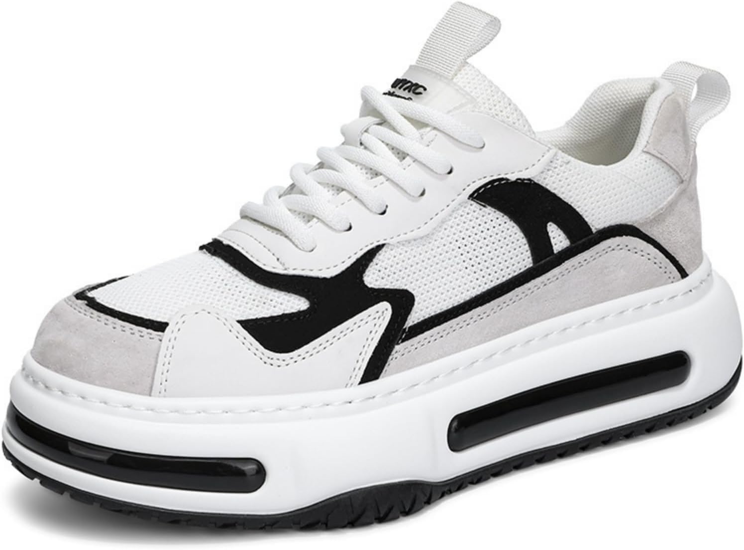 

Мужские кроссовки MACEFIL с толстой подошвой, сетчатые, дышащие, легкие, мягкие и комфортные, на платформе, модные, для ходьбы, белый