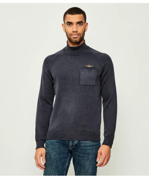 

Полуводолазка Regular fit Aeronautica Militare, синий