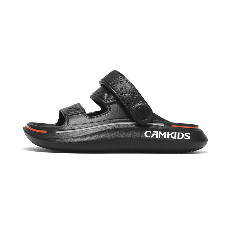 

Сандалии детские подростковые с противоскользящей подошвой, дышащие, с амортизацией от ударов CAMKIDS, черный
