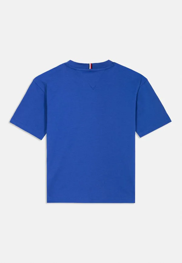 Базовая футболка с вышивкой флага и круглым вырезом. Tommy Hilfiger, Majesty Blue — фото 2