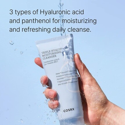 Крем для лица Cosrx — Hydrium Triple Hyaluronic Увлажняющее очищающее средство ,07 жидких унций, 150 мл — фото 2