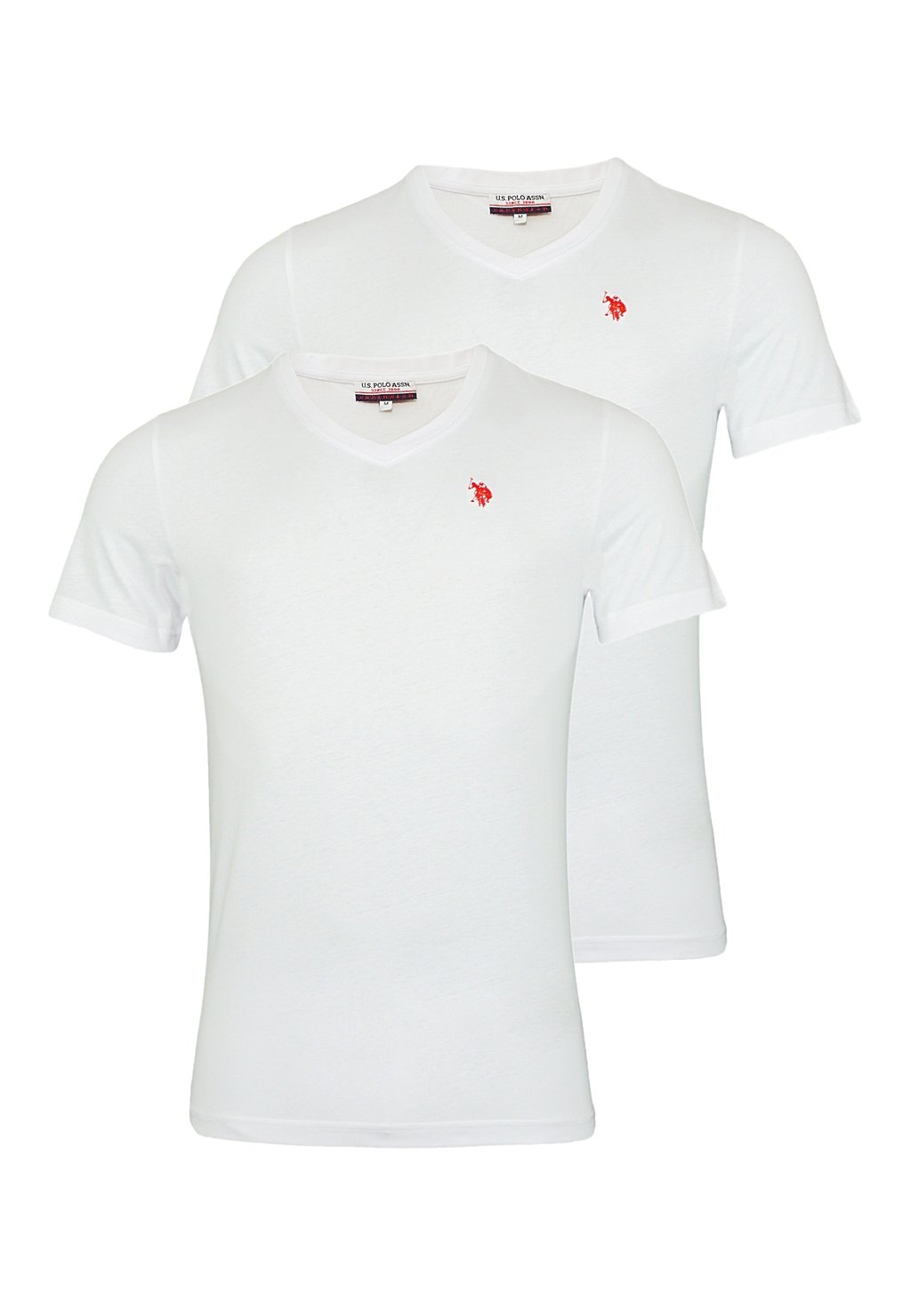 Базовая футболка 2 PACK V-NECK U.S. Polo Assn., белый — фото 4