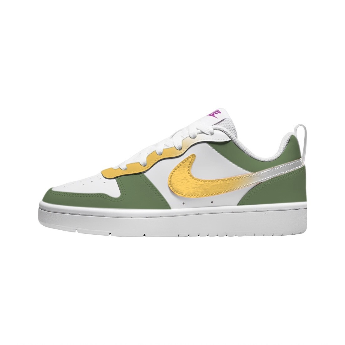 

Кроссовки Nike Court Borough Skateboarding Shoes Women's Low-top Yellow/Green/White, желтый/зеленый/белый
