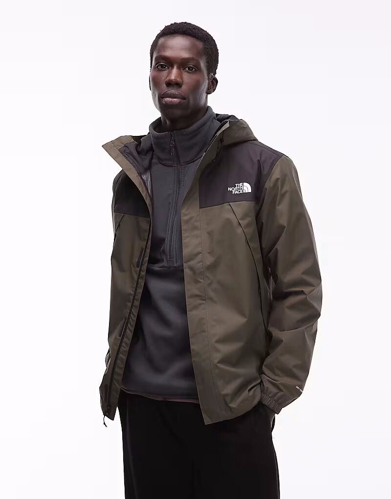 

Водонепроницаемая куртка-дождевик North Face Antora темно-зеленого цвета The North Face