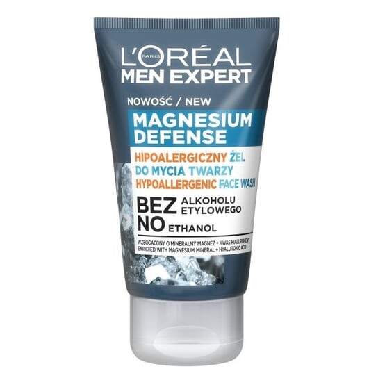 

Гипоаллергенный гель для умывания лица, 100 мл L'Oreal Paris, Men Expert Magnesium Defense, L'oréal Paris