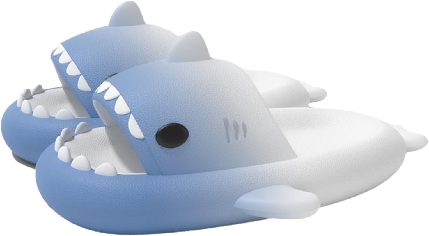 Шлепанцы Gradient Shark, шлепанцы-акулы для женщин и мужчин, Шлепацы для взрослых с толстой подошвой, для пляжа Generic, белый