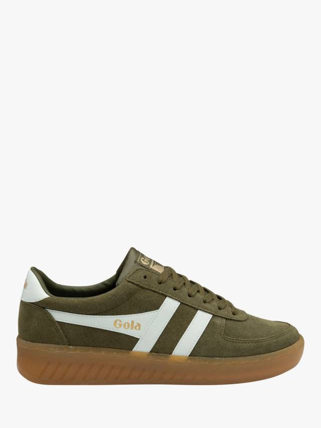 

Классические замшевые кроссовки grandslam Gola, цвет Khaki/Off White/Gum