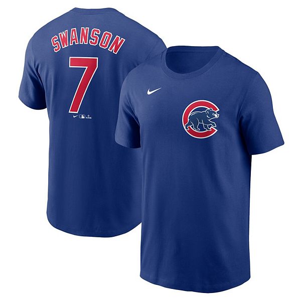 

Футболка Chicago Cubs с именем и номером Dansby Swanson Nike