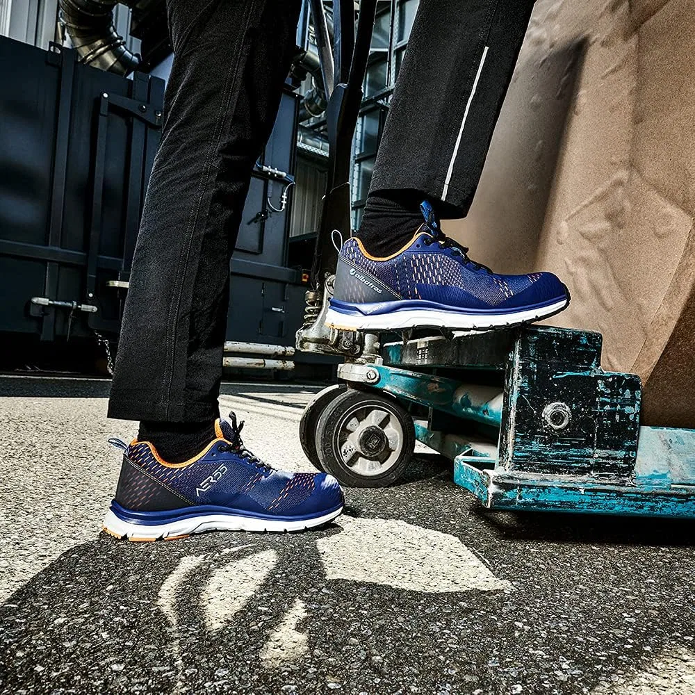 Кроссовки Albatros Unisex Aer55 Impulse Black Blue Low Trainers — фото 2