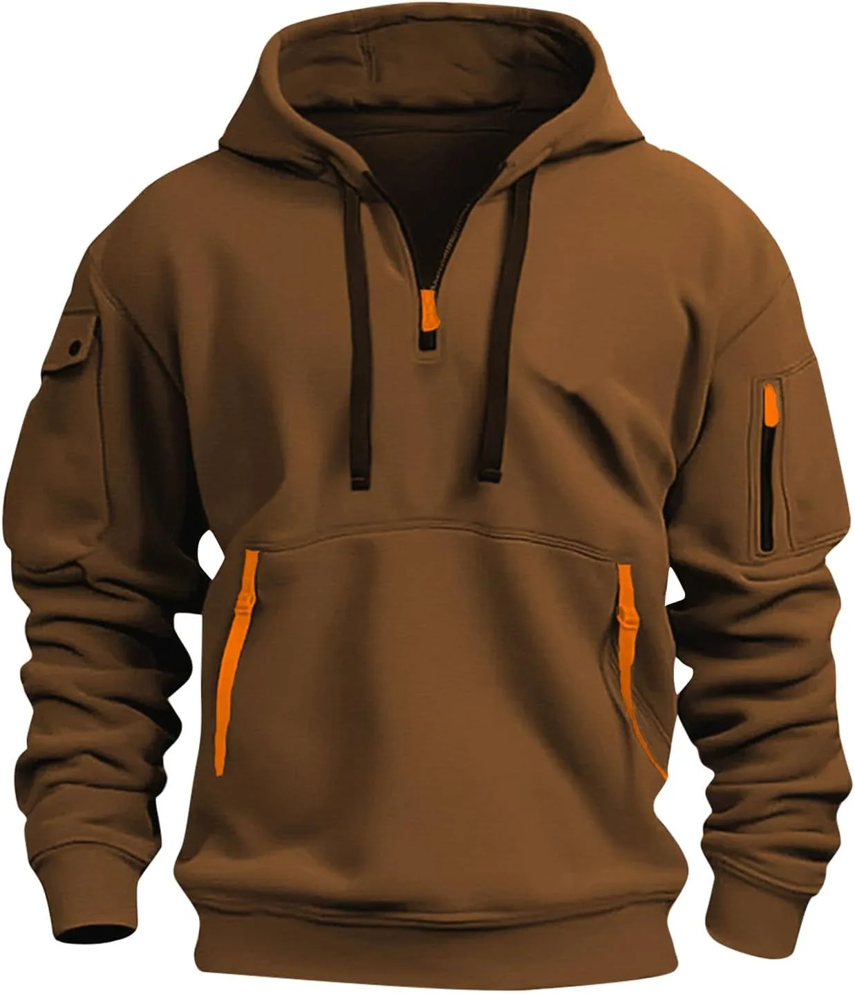 

Толстовка с капюшоном 1/4 Zip Tactical для мужчин с карманами