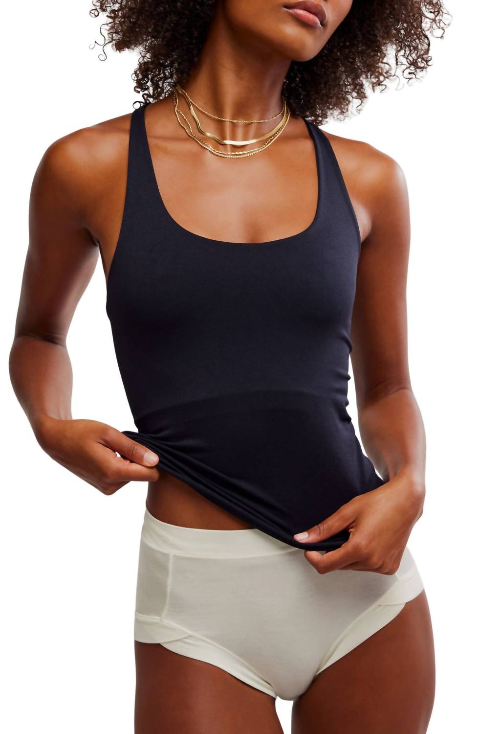 

Майка-борцовка Clean Lines черного цвета Free People