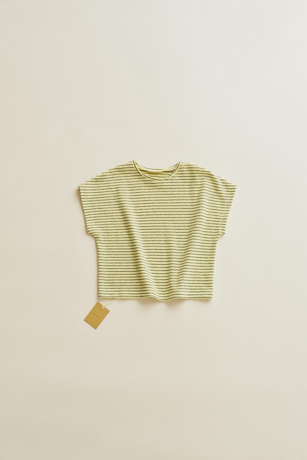 

Timelesz - футболка из полосатой ткани ZARA, фисташковый
