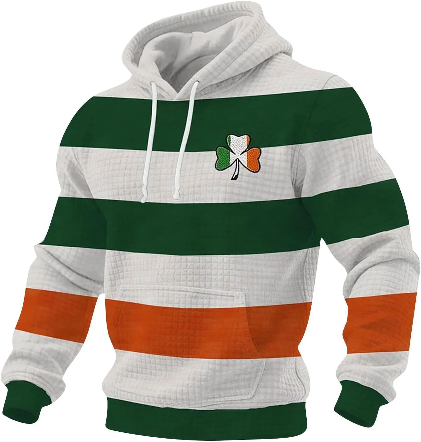 

Футболка с длинным рукавом St Patricks Day с принтом клевера