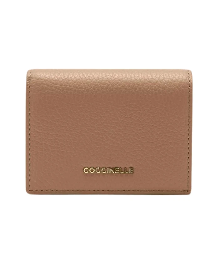 

Металлический кошелек с мягким клапаном Coccinelle, коричневый