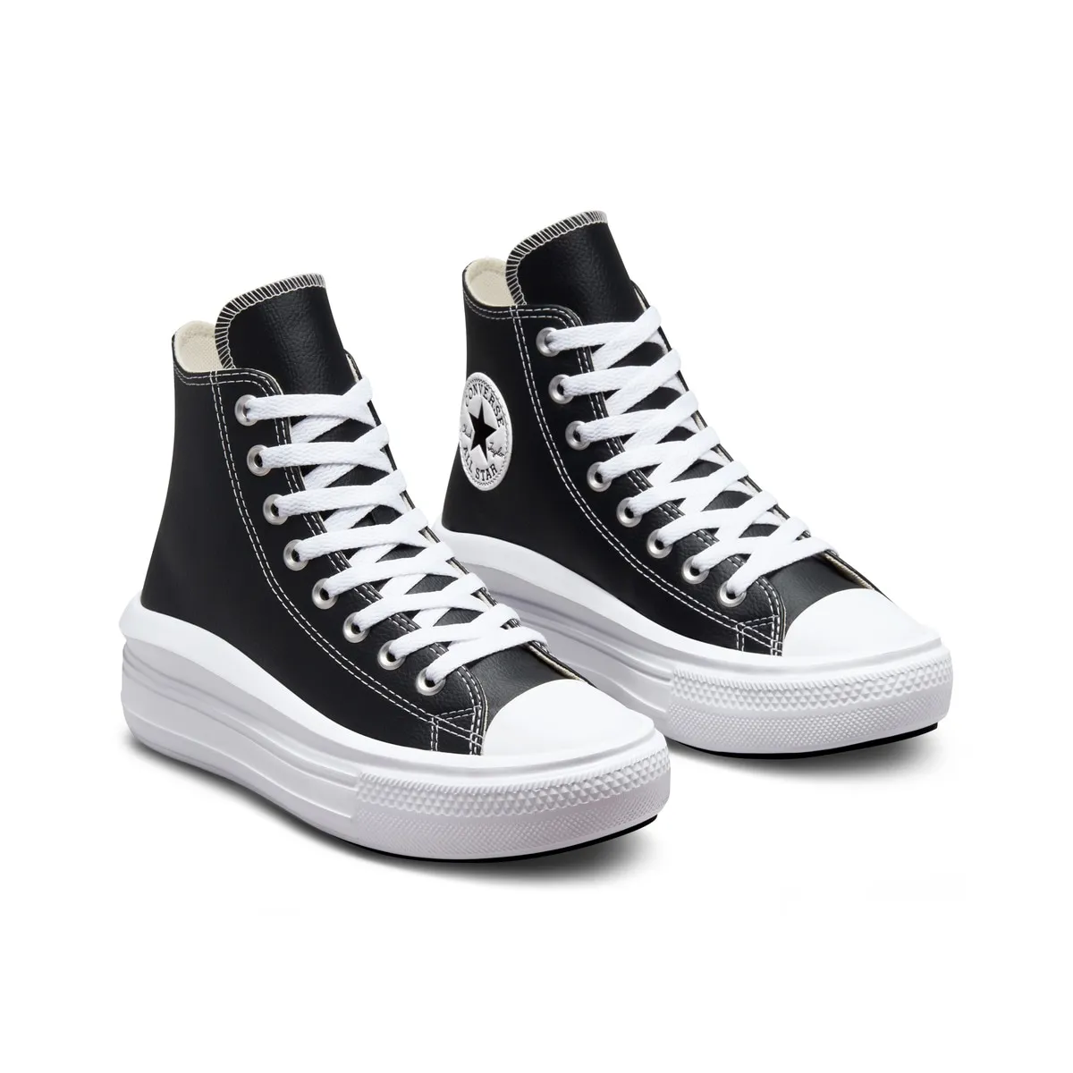 Женские кэжуал кеды Chuck Taylor All Star коллекции Move Leather Converse, черный — фото 2
