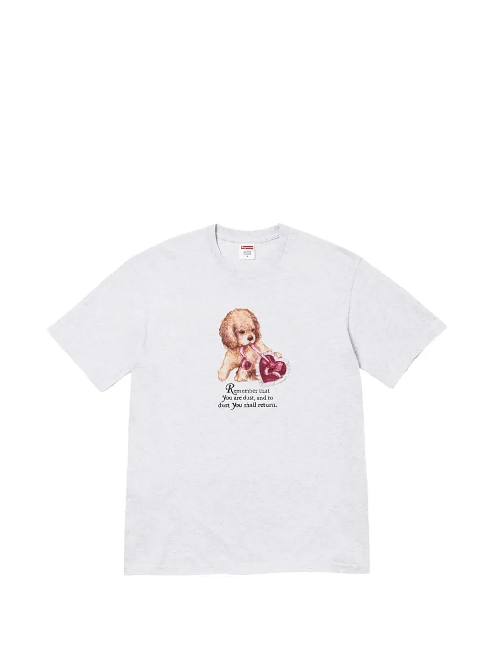 Пылевая футболка Supreme, серый