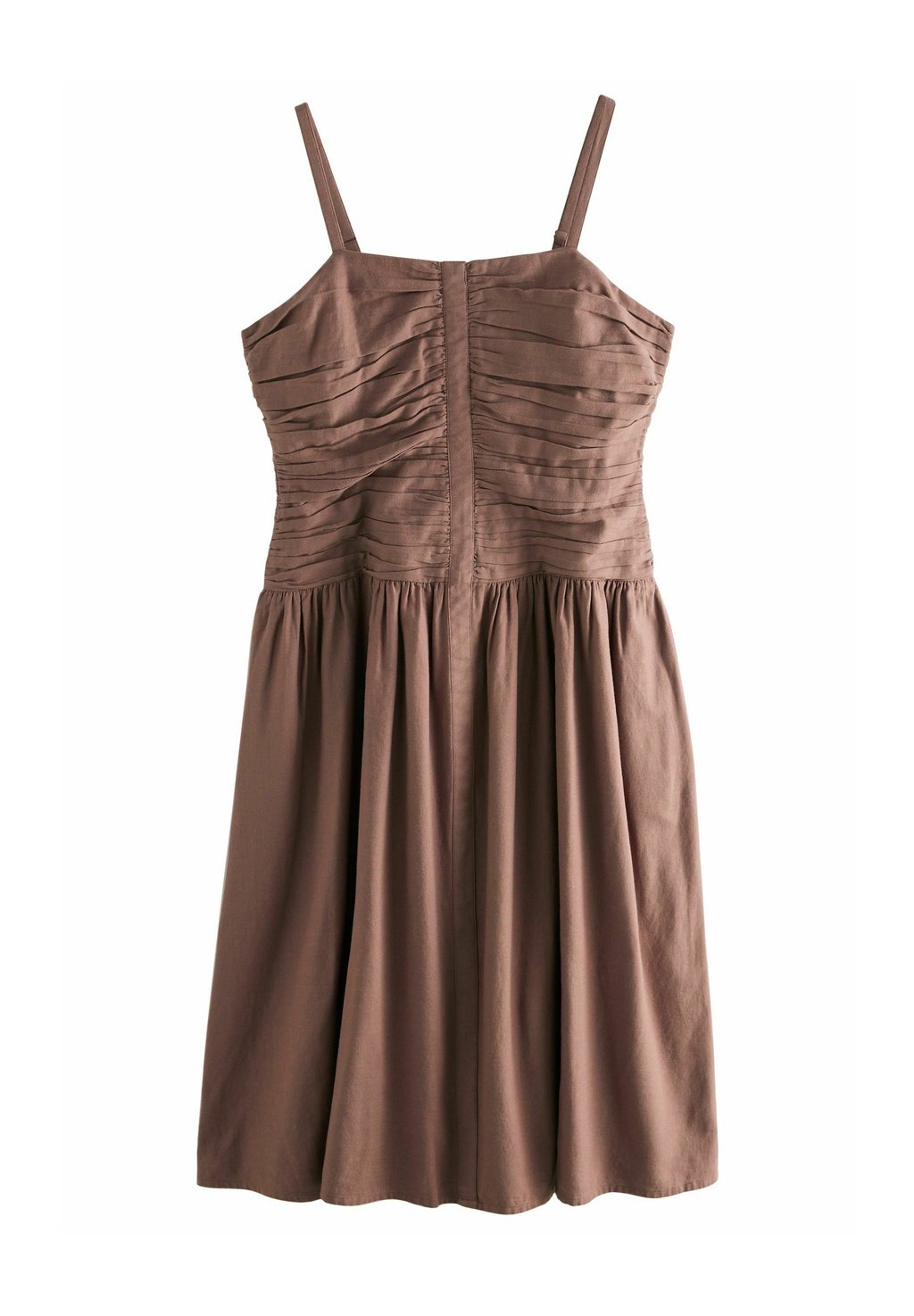 

Повседневное платье REGULAR FIT - RUCHED STRAPPY MIDI Next, коричневый