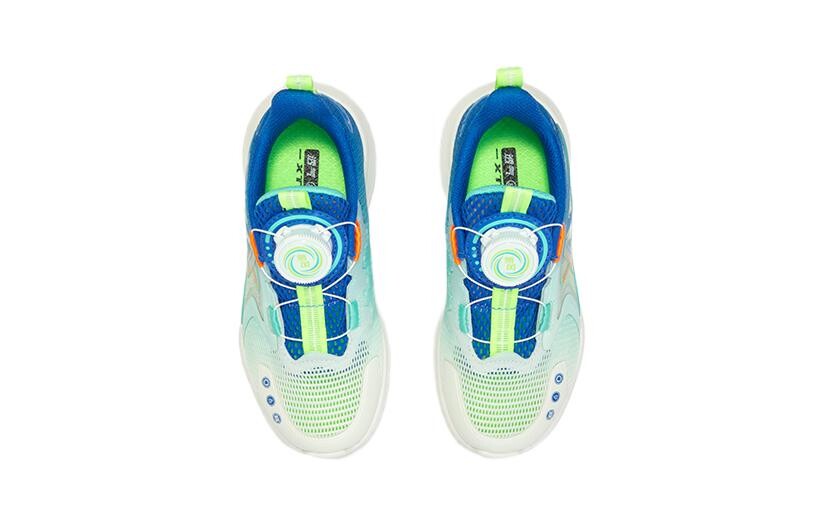 Кроссовки детские Qing Feng 5.0 PS Low-top Sail White/Prussian Blue Xtep, белый — фото 4