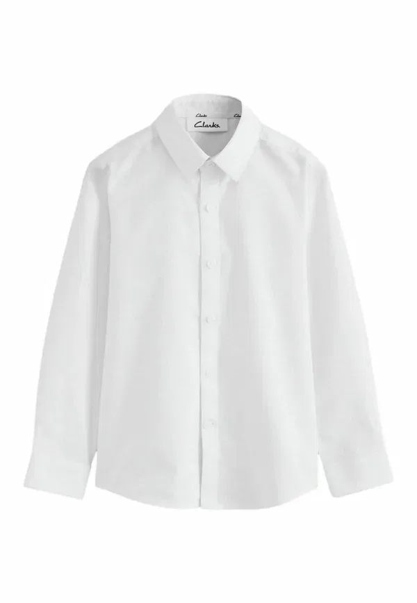 Рубашка Clarks, Long sleeve fit oxford short sleeve shirt, белый