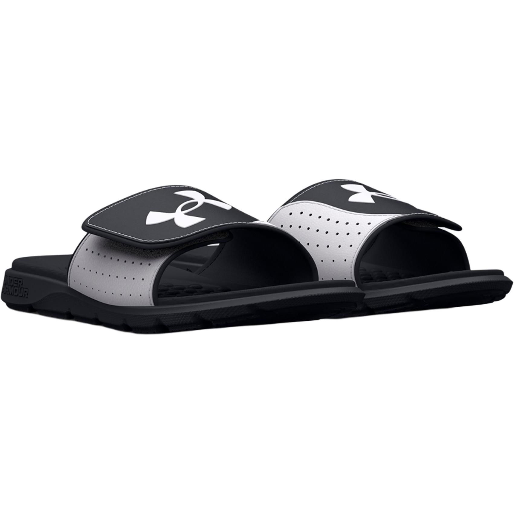 Ignite Pro Low Top Детские тапочки черно-белые Kids' Under Armour — фото 3