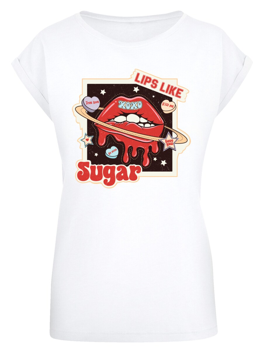 

Рубашка F4NT4STIC Lips like sugar retro fashion Valentinstag, белый