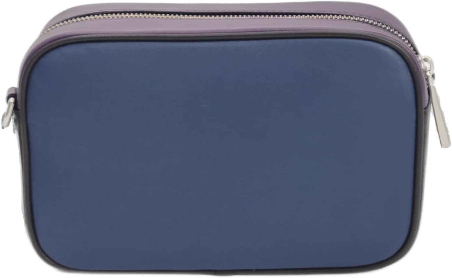 

Marc Jacobs H125L01RE21 Женская кожаная сумка через плечо The Flash Azure синего/фиолетового цвета с серебряной фурнитурой