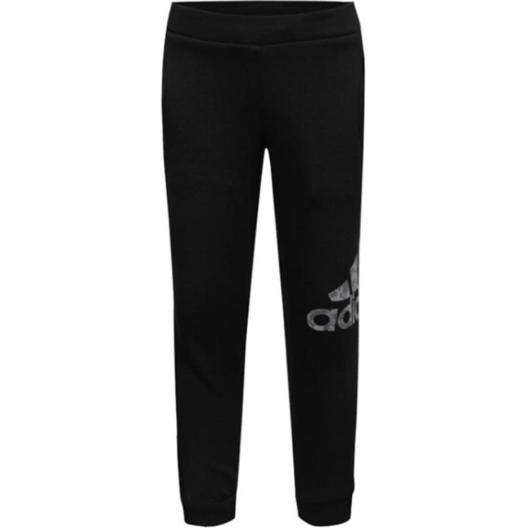 Дошкольные вязаные спортивные штаны Adidas, черный — фото 3