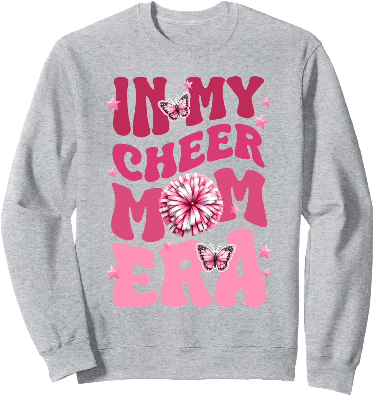 

Забавная толстовка для мамы-чирлидерши ко Дню матери Cheerful Mother'S Day Funny Mom Celebrations, серый