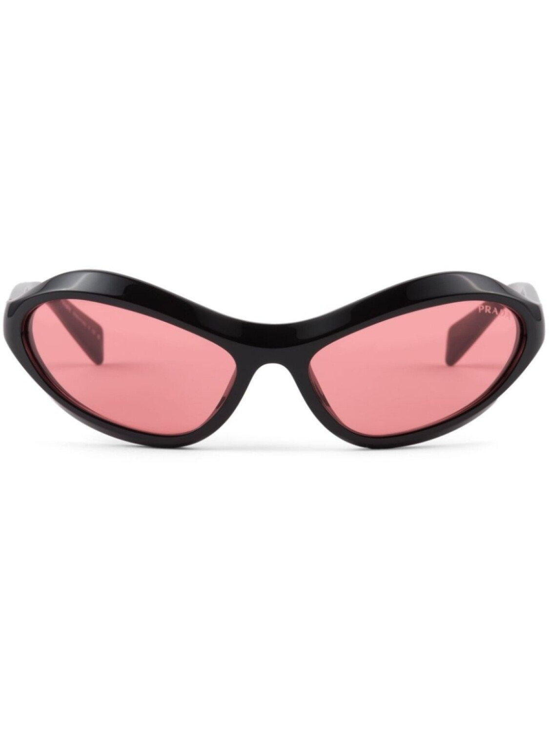 

Prada Eyewear солнцезащитные очки Swing в оправе «кошачий глаз», черный