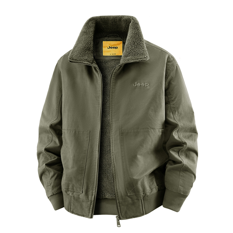 

Пуховик Unisex Lapel Thickened Others Jeep, military зеленый