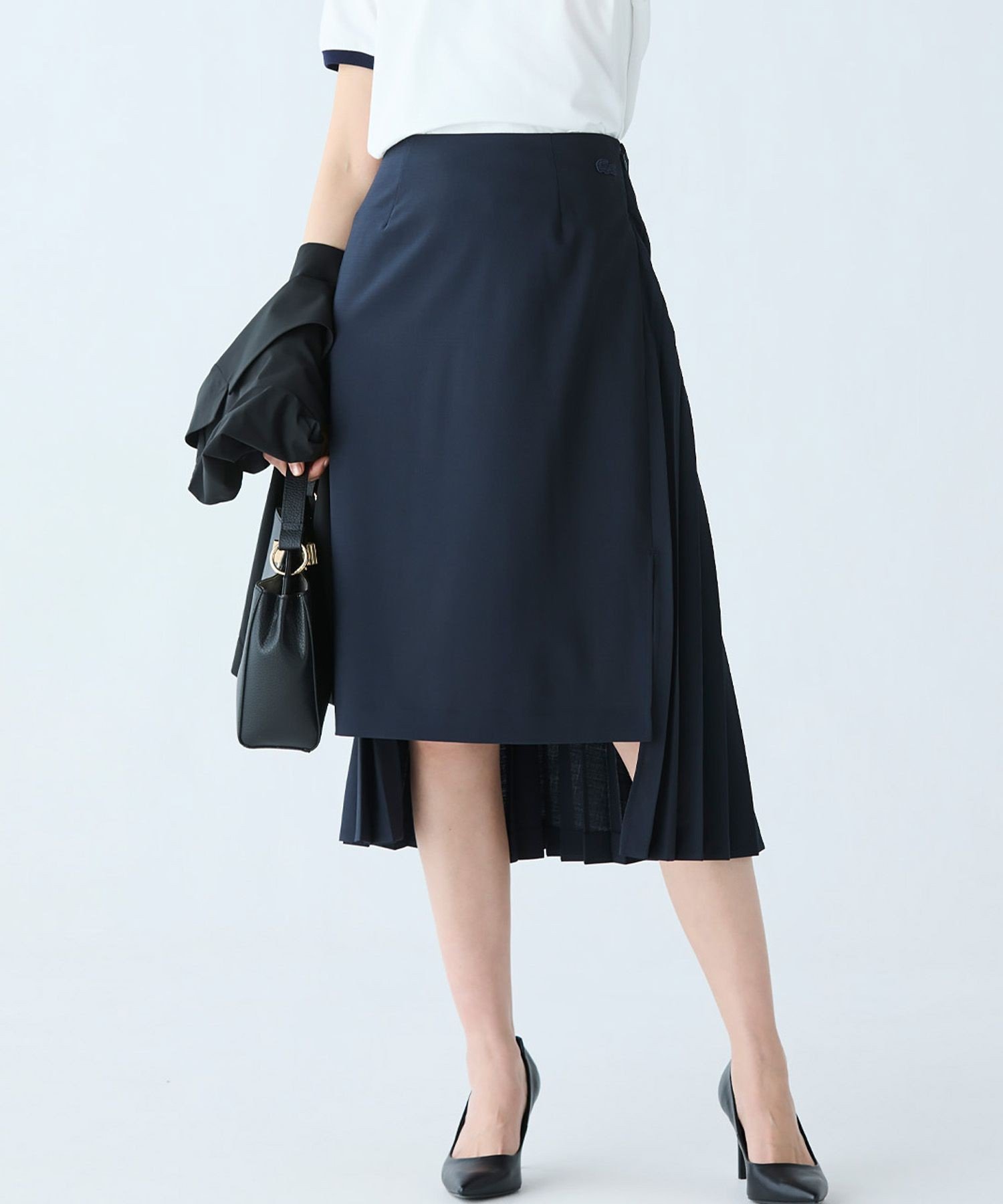 Юбка LACOSTE со складками Dark Navy — фото 4