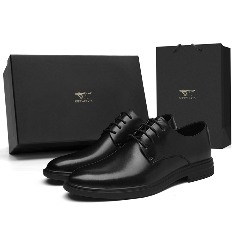 SEPTWOLVES Мужские туфли-лоферы черно-коричневые, цвет Brown (Standard Leather Shoe Size) — фото 4