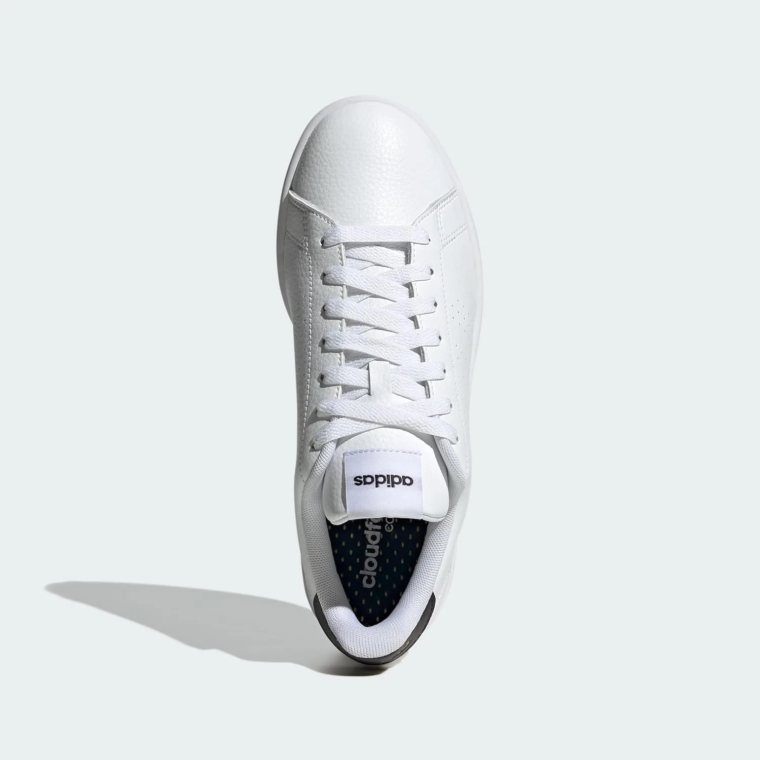 Мужские низкие кроссовки Adidas Advantage (не для футбола), белый/черный — фото 3