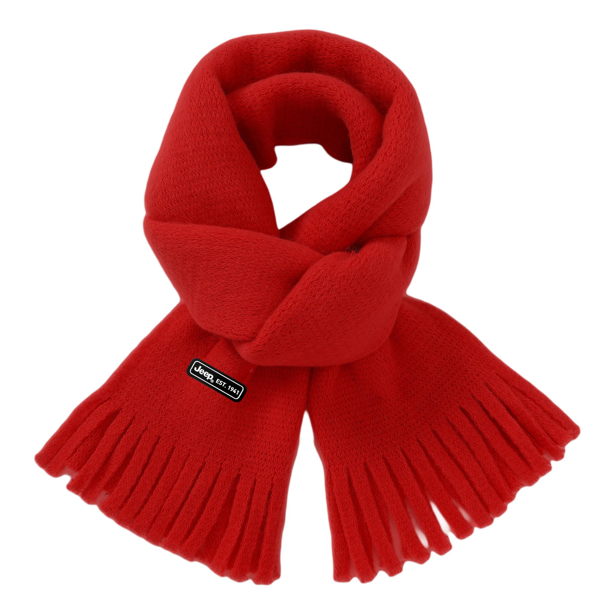 

Акриловые вязаные шарфы Unisex Jeep, красный