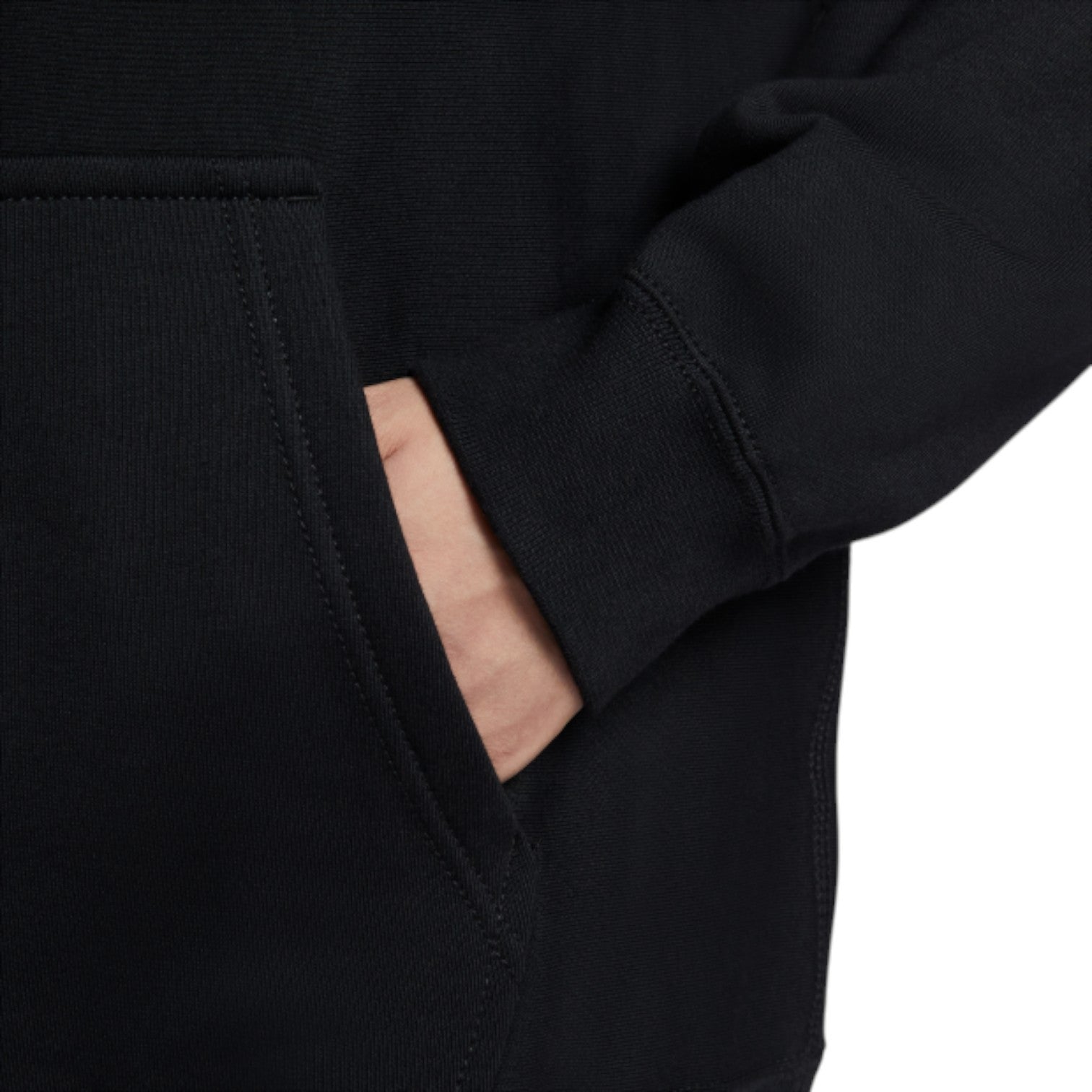 Худи Nike Solo Swoosh Pull-On Hoodie 'Black' — фото 3
