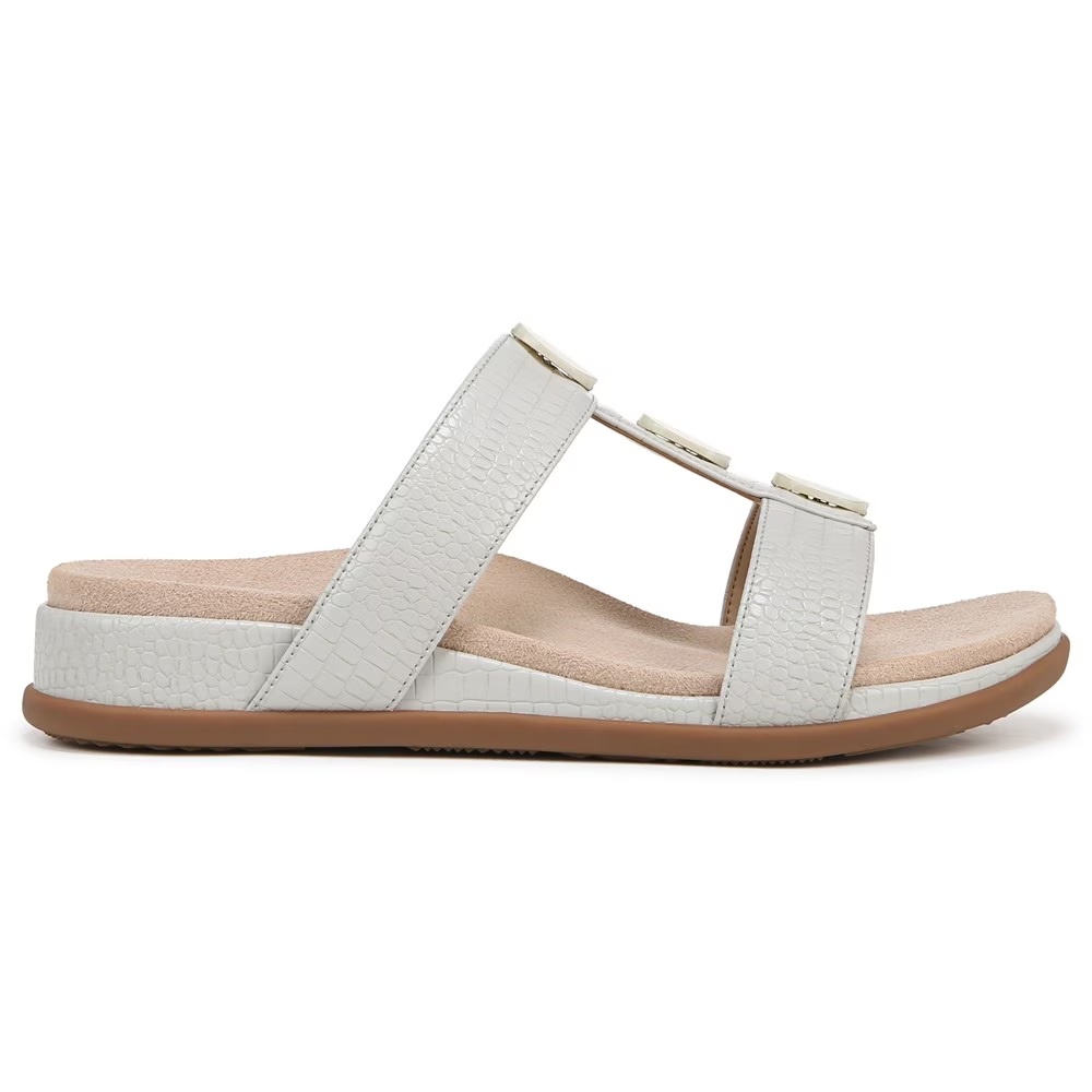 Слайд-сандалии Serra Vionic, taupe faux leather