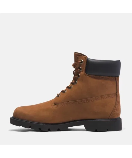 Ботинки классические 6 дюймов Timberland водонепроницаемые на 400 г утеплителе Primaloft коричневые — фото 4