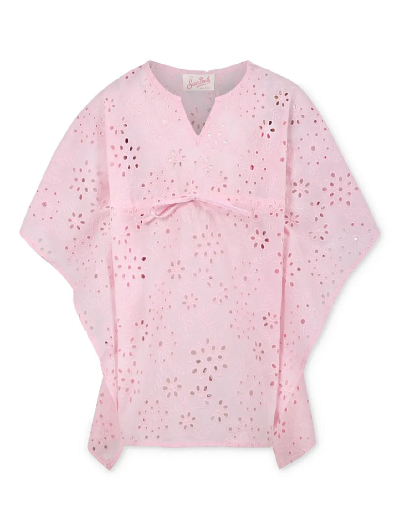 

MC2 Saint Barth Kids платье с цветочной вышивкой, розовый