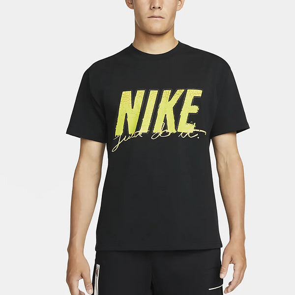 Футболка Nike Casual Sports Breathable Short Sleeve Black, черный — фото 4