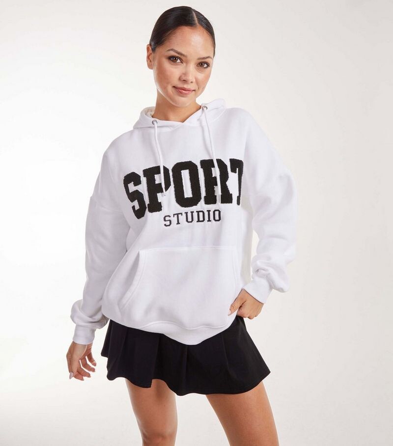 

Толстовка Sport Studio розового, ванильно-белого цвета Pink Vanilla, белый