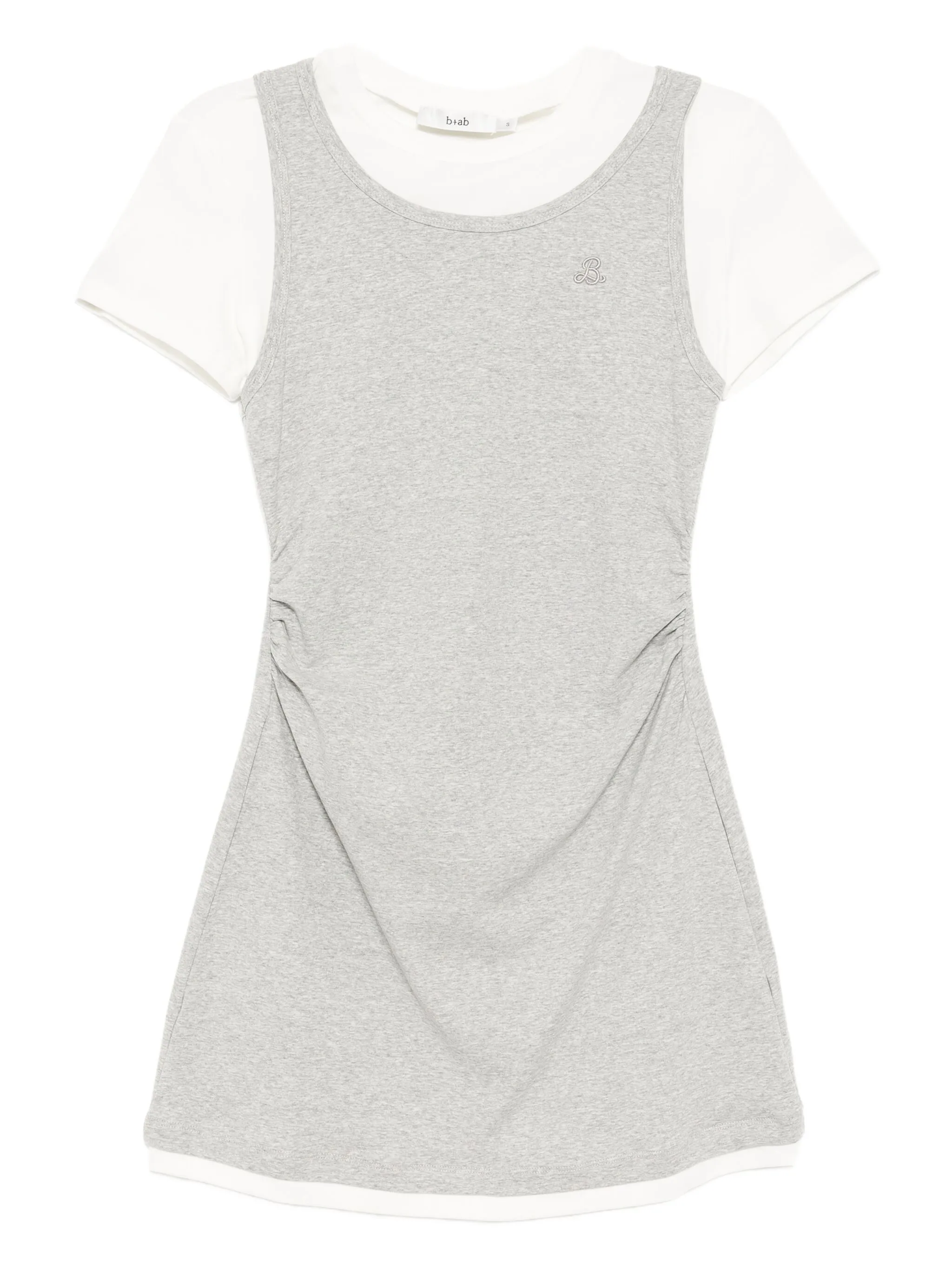 

Многослойное платье мини B+Ab, серый