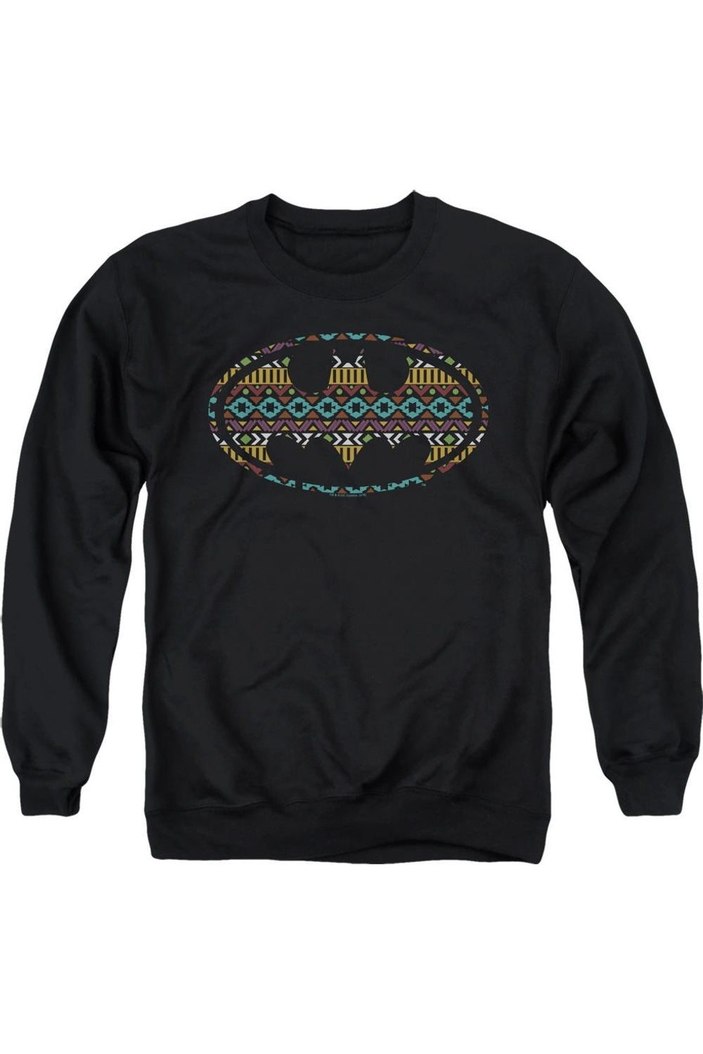

Толстовка Batman Aztec Fill для взрослых с круглым вырезом Gildan, черный