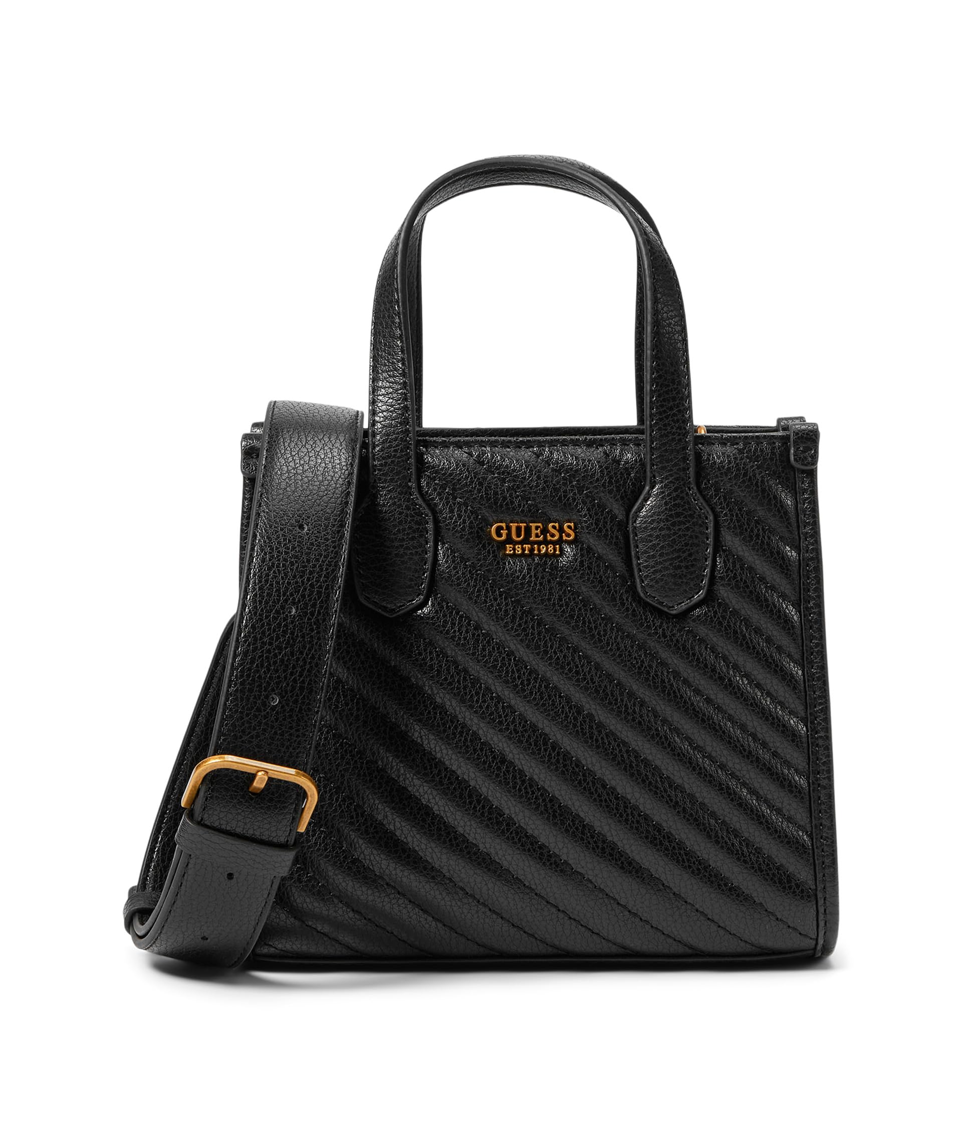 

Сумка-тоут GUESS Silvana Double Compartment Mini Tote, черный